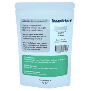 neusstrips hardlopen